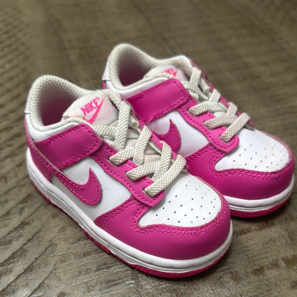 Nike Kids Shoes - Pink and White